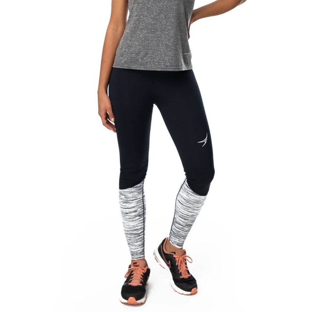 NWT‎ Endeavor Power Up Leggings Black & Melange Gray Tank Athletic Wear Sz Small